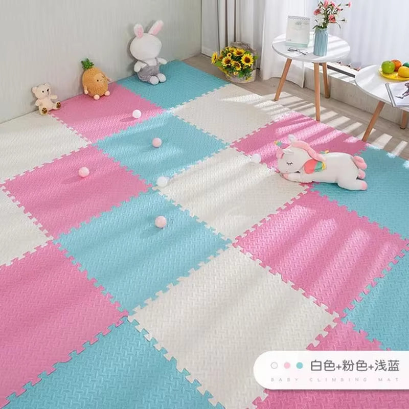 16Pcs Foam Baby Play Mat Puzzle Mat Kids Interlocking Exercise Tiles Rugs Puzzle Floor Tiles Toy Carpet Soft Carpet 30*30*1Cm
