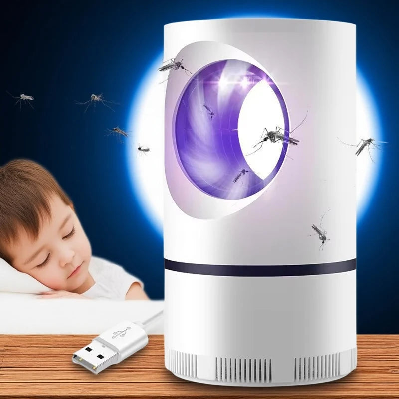 Electric Mosquito Killer Lamp Repellent Zapper Fly Power Uv for Home Insect Light Nightlight Indoor Bedside Night Socket
