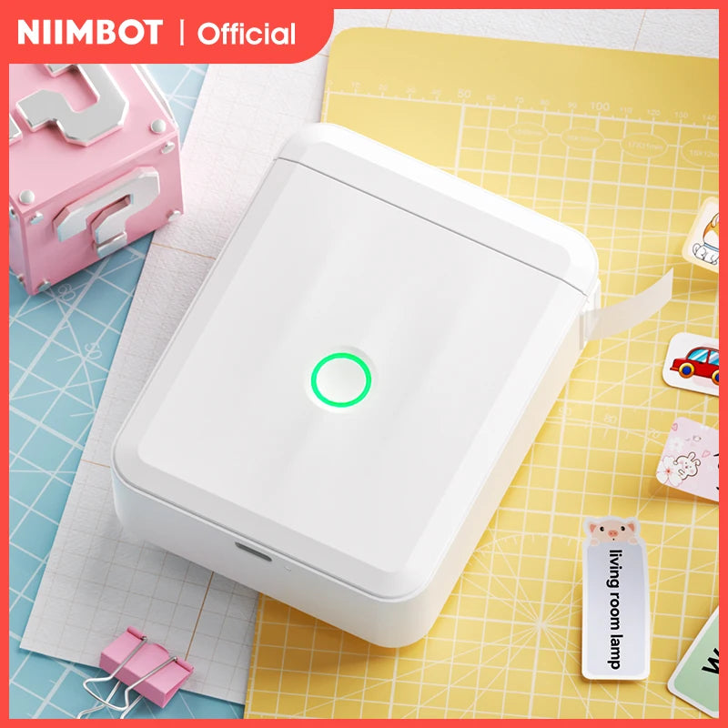 Mini Portable Thermal Label Printer. Smart Label Maker with Tape for Office Home Kitchen School