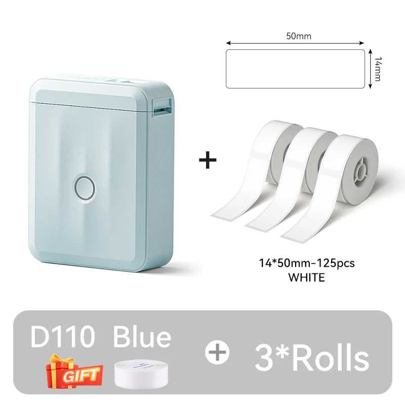 Mini Portable Thermal Label Printer. Smart Label Maker with Tape for Office Home Kitchen School