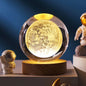 3D Crystal Ball Lamp Laser Engraved Galaxy Planet Moon Saturn LED Night Light Home Decor Valentine'S Day Father'S Day Gift