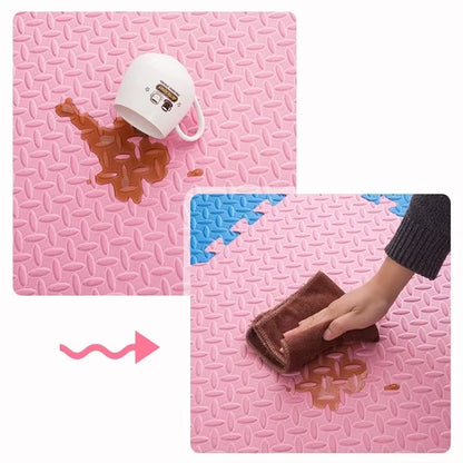16Pcs Foam Baby Play Mat Puzzle Mat Kids Interlocking Exercise Tiles Rugs Puzzle Floor Tiles Toy Carpet Soft Carpet 30*30*1Cm