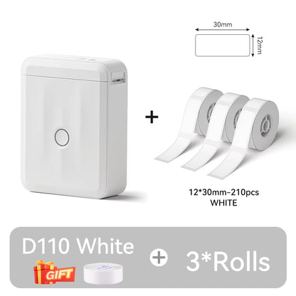 Mini Portable Thermal Label Printer. Smart Label Maker with Tape for Office Home Kitchen School