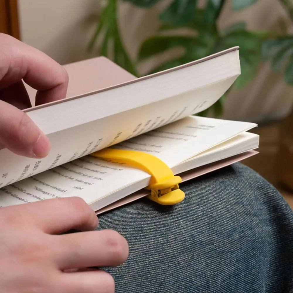 Soft Silicone Bookmark Clip - Perfect Page Divider 
