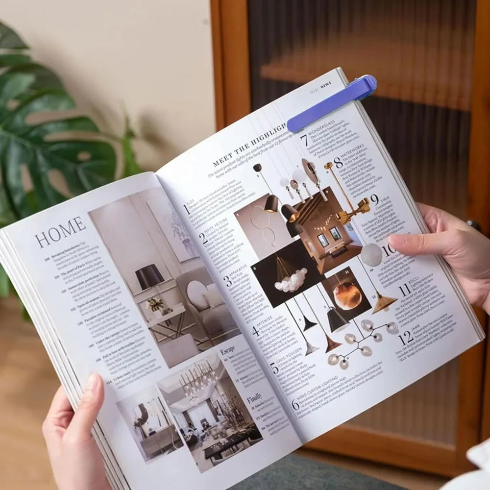 Soft Silicone Bookmark Clip - Perfect Page Divider 