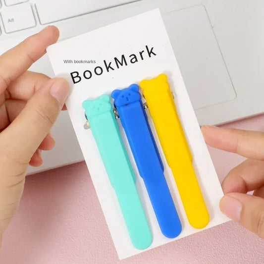 Soft Silicone Bookmark Clip - Perfect Page Divider 