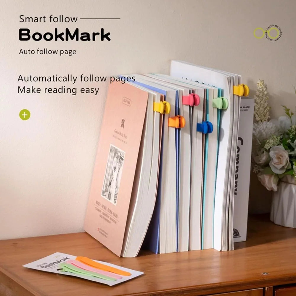 Soft Silicone Bookmark Clip - Perfect Page Divider 