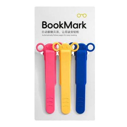 Soft Silicone Bookmark Clip - Perfect Page Divider 