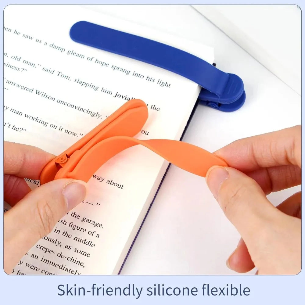 Soft Silicone Bookmark Clip - Perfect Page Divider 