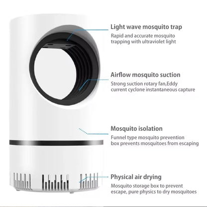 Electric Mosquito Killer Lamp Repellent Zapper Fly Power Uv for Home Insect Light Nightlight Indoor Bedside Night Socket