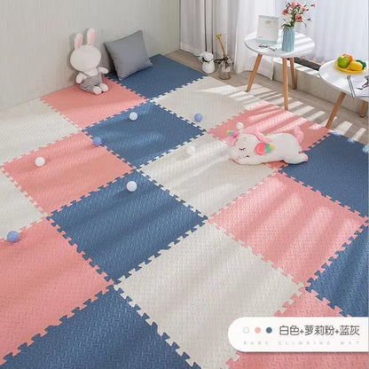 16Pcs Foam Baby Play Mat Puzzle Mat Kids Interlocking Exercise Tiles Rugs Puzzle Floor Tiles Toy Carpet Soft Carpet 30*30*1Cm
