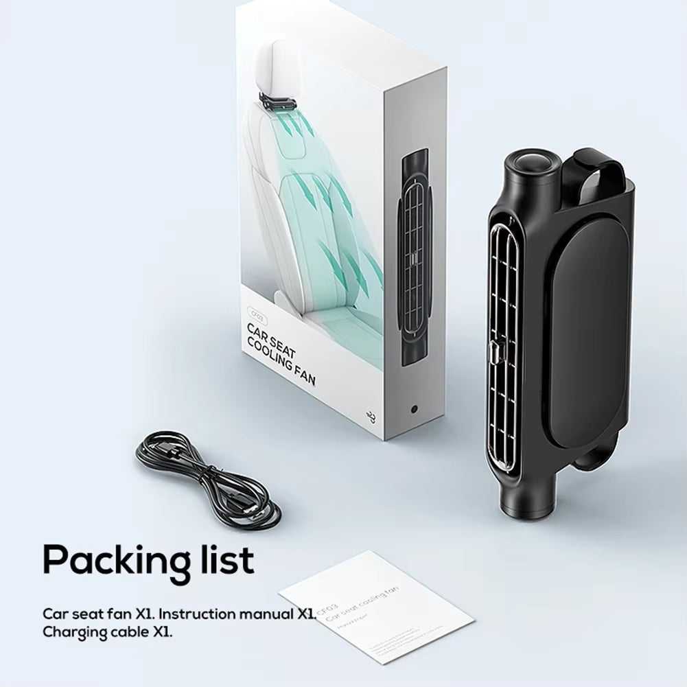 Backseat  Air Conditioning Cooling Fan for Car Vehicle Supplies Electric Auto Backseat Car Fan
