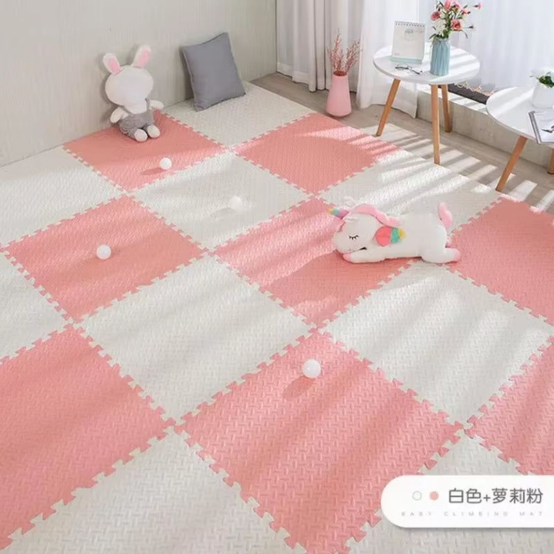 16Pcs Foam Baby Play Mat Puzzle Mat Kids Interlocking Exercise Tiles Rugs Puzzle Floor Tiles Toy Carpet Soft Carpet 30*30*1Cm