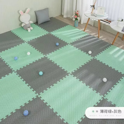 16Pcs Foam Baby Play Mat Puzzle Mat Kids Interlocking Exercise Tiles Rugs Puzzle Floor Tiles Toy Carpet Soft Carpet 30*30*1Cm